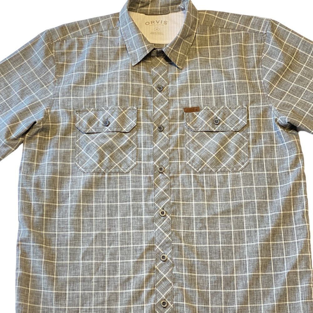 Orvis Classic Collection Plaid Tech Button-Up Short Sleeve Shirt - Picture 2 of 11